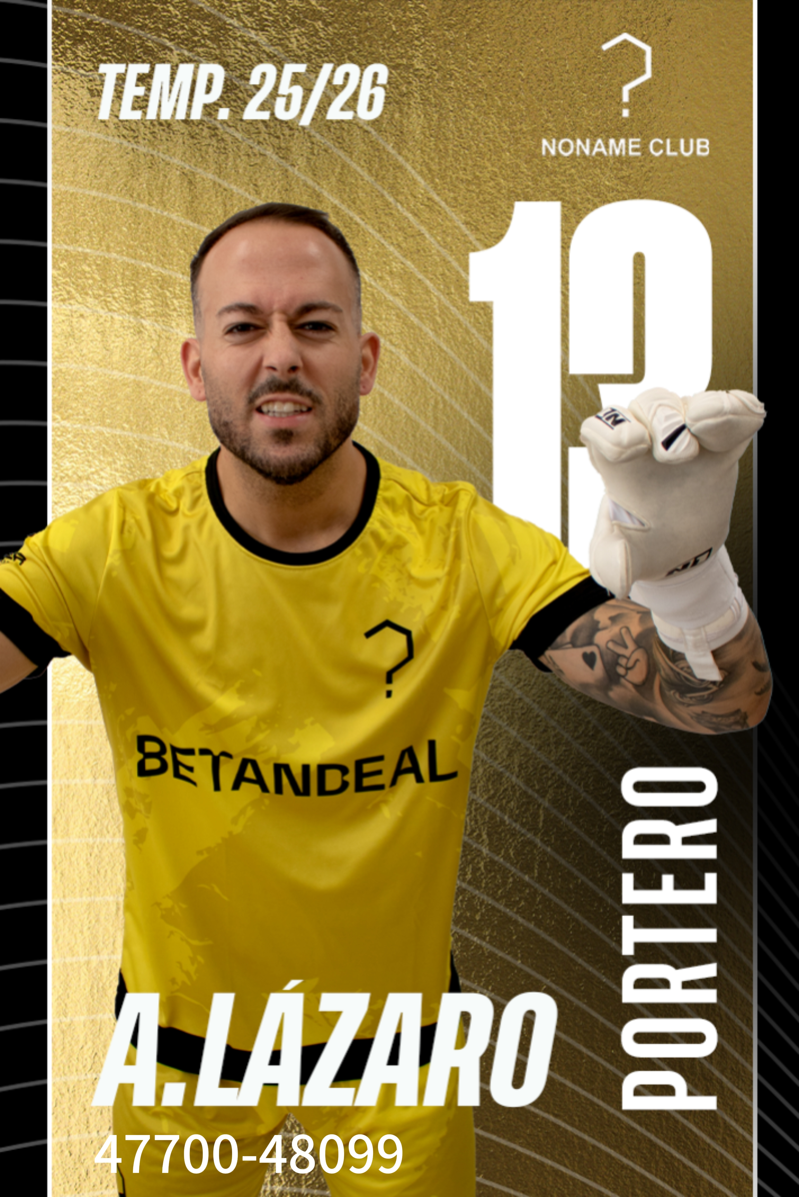 ÁNGEL LÁZARO · Portero